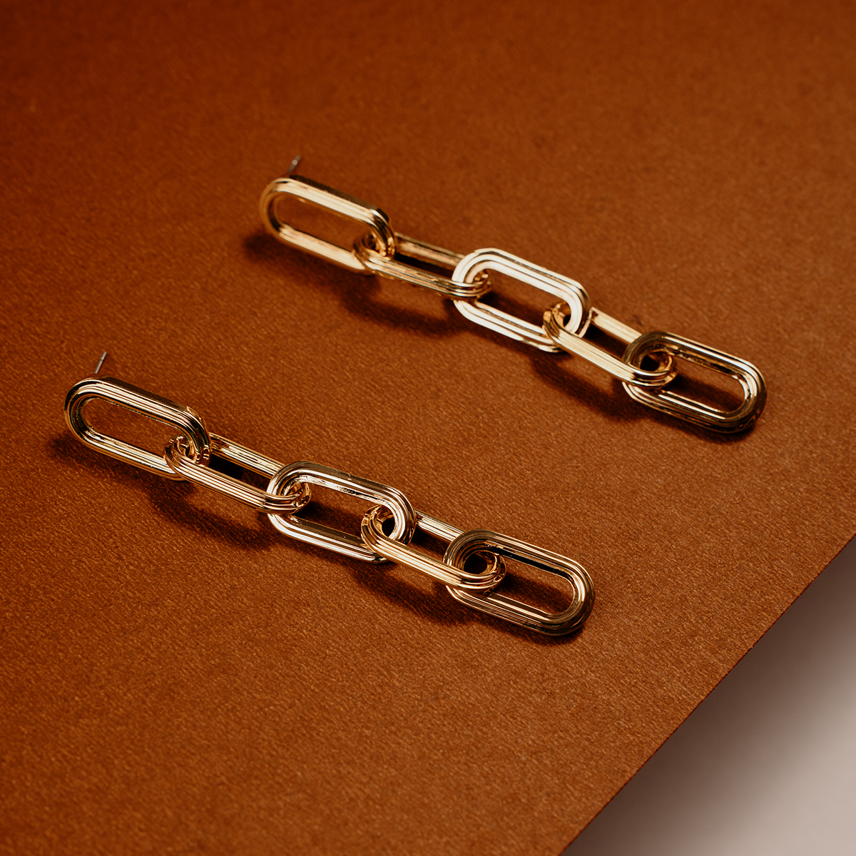 Chain Cascade Earrings (long)