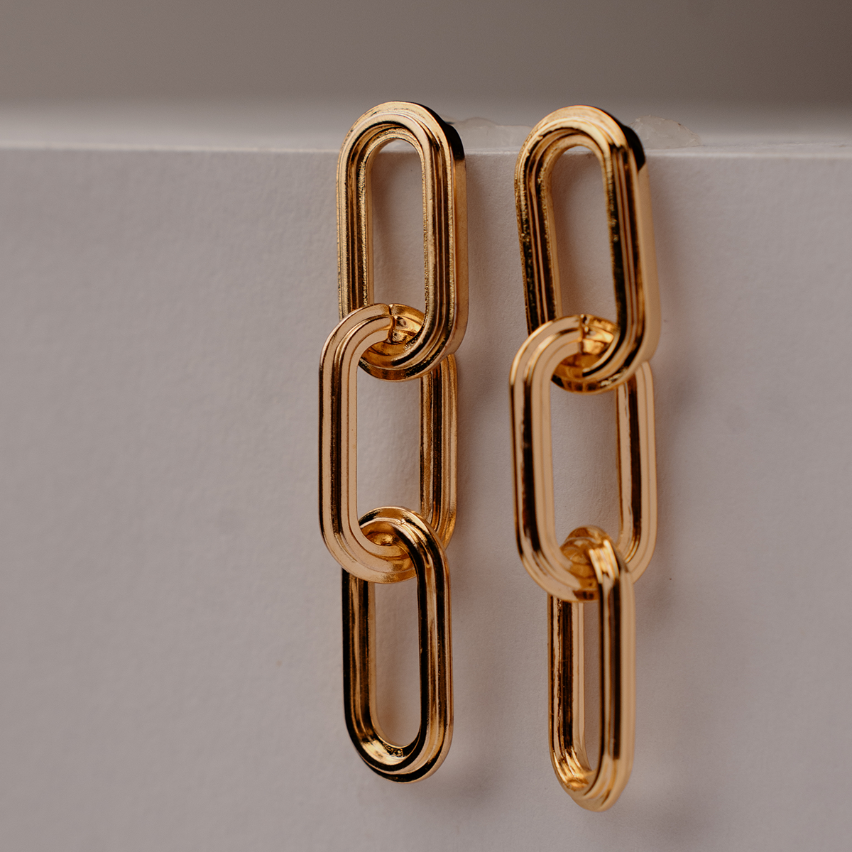 Chain Cascade Earrings (short)